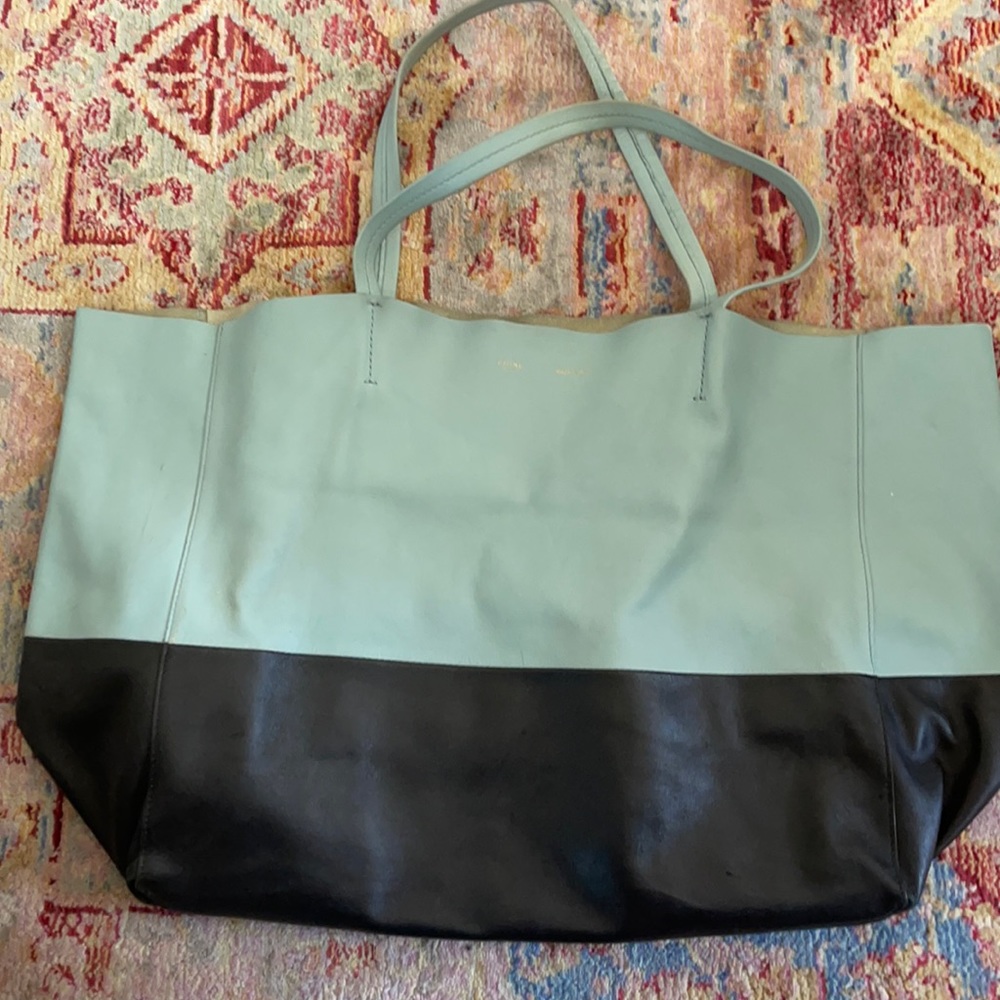 Celine Cabas Horizontal Two Tone Authentic Tote